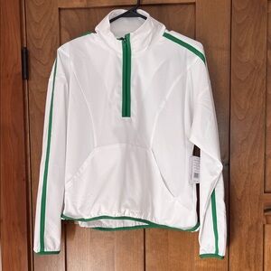 Beyond Yoga White and Green Jacket
